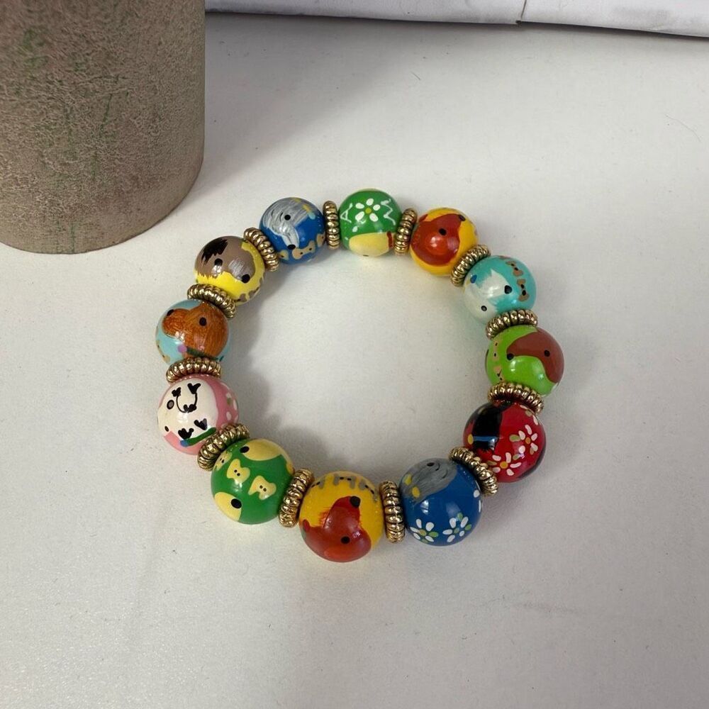 Angela Moore Bracelet Dog Breed Beaded Stretch Bracelet - Picture 3 of 4